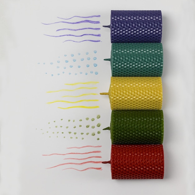 colorful embroidered samples